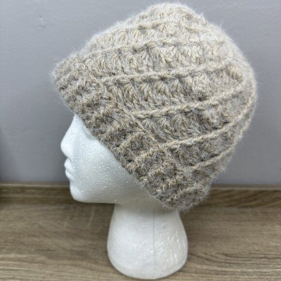 Handmade New Hobbii Metallico Braided Soft Virgin Wool Knit Winter Beanie S/M - Picture 3 of 6